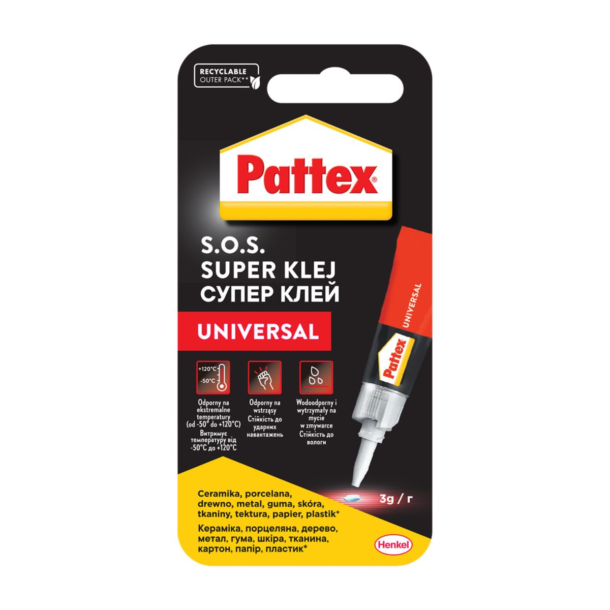 Pattex Супер клей 3 г (мультиблістер)