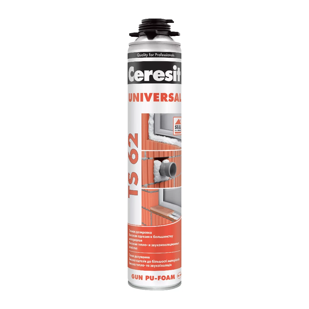 Ceresit TS62 PRO 750 мл піна монтажна